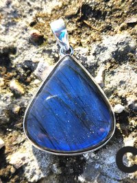 Blue Fire Labradorite Pendants