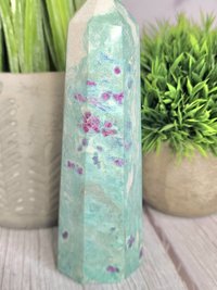 Ruby in Fuchsite Tower #5