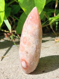 Pink Amethyst w/ Flower Agate Ornament #7