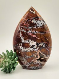 Druzy Brecciated Jasper Flame #4