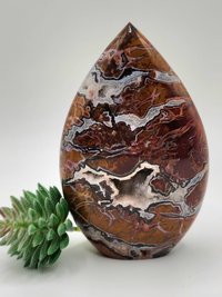Druzy Brecciated Jasper Flame #4