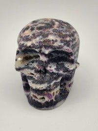 Purple Zebra Fluorite Skull #2