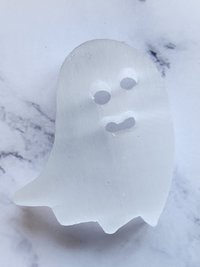 Selenite Ghost Carving 