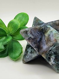 Moss Agate Merkaba #4