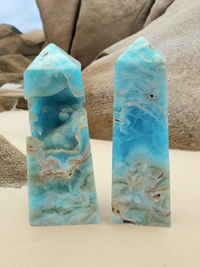 Blue Aragonite Towers