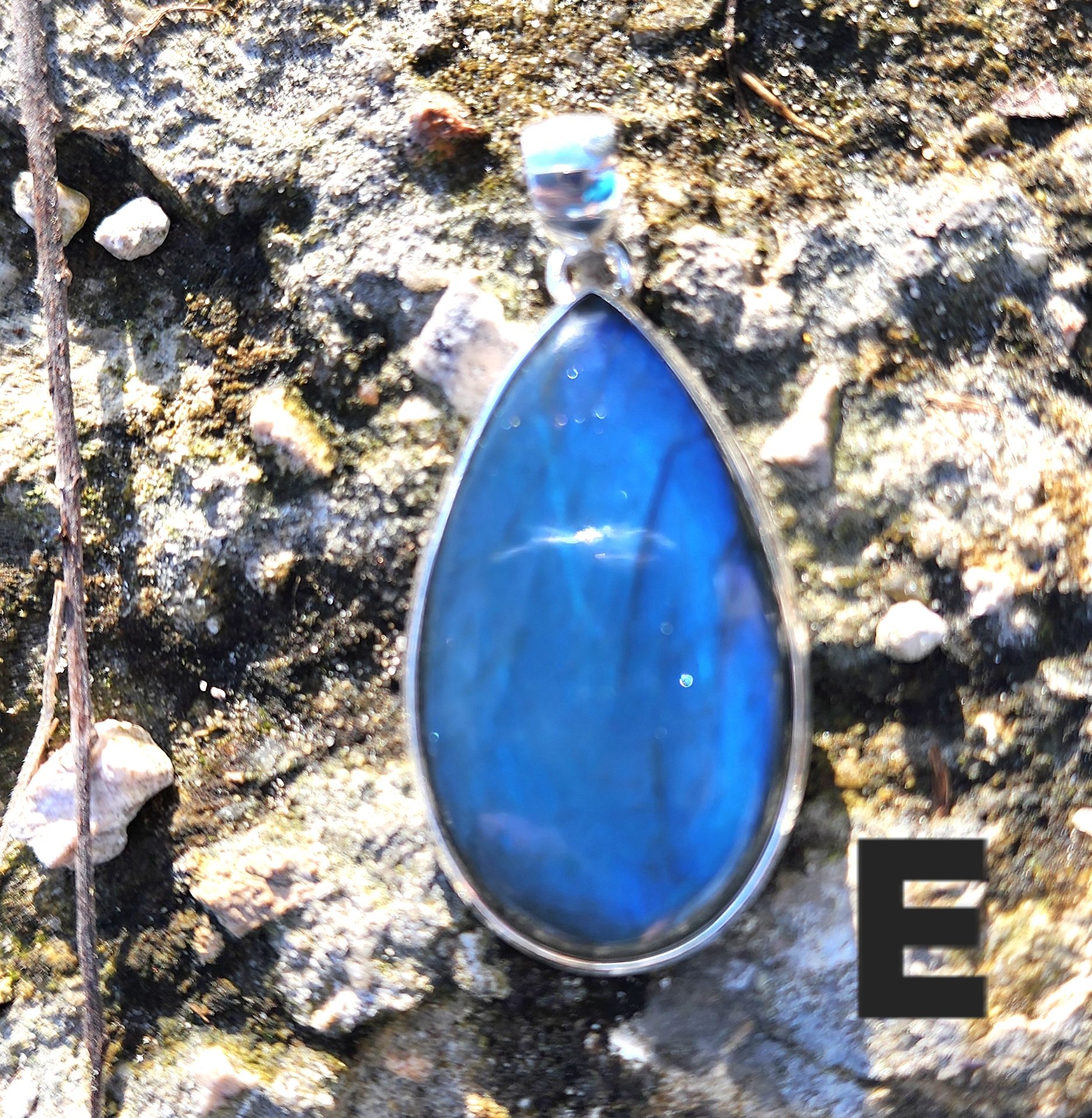 Blue Fire Labradorite Pendants