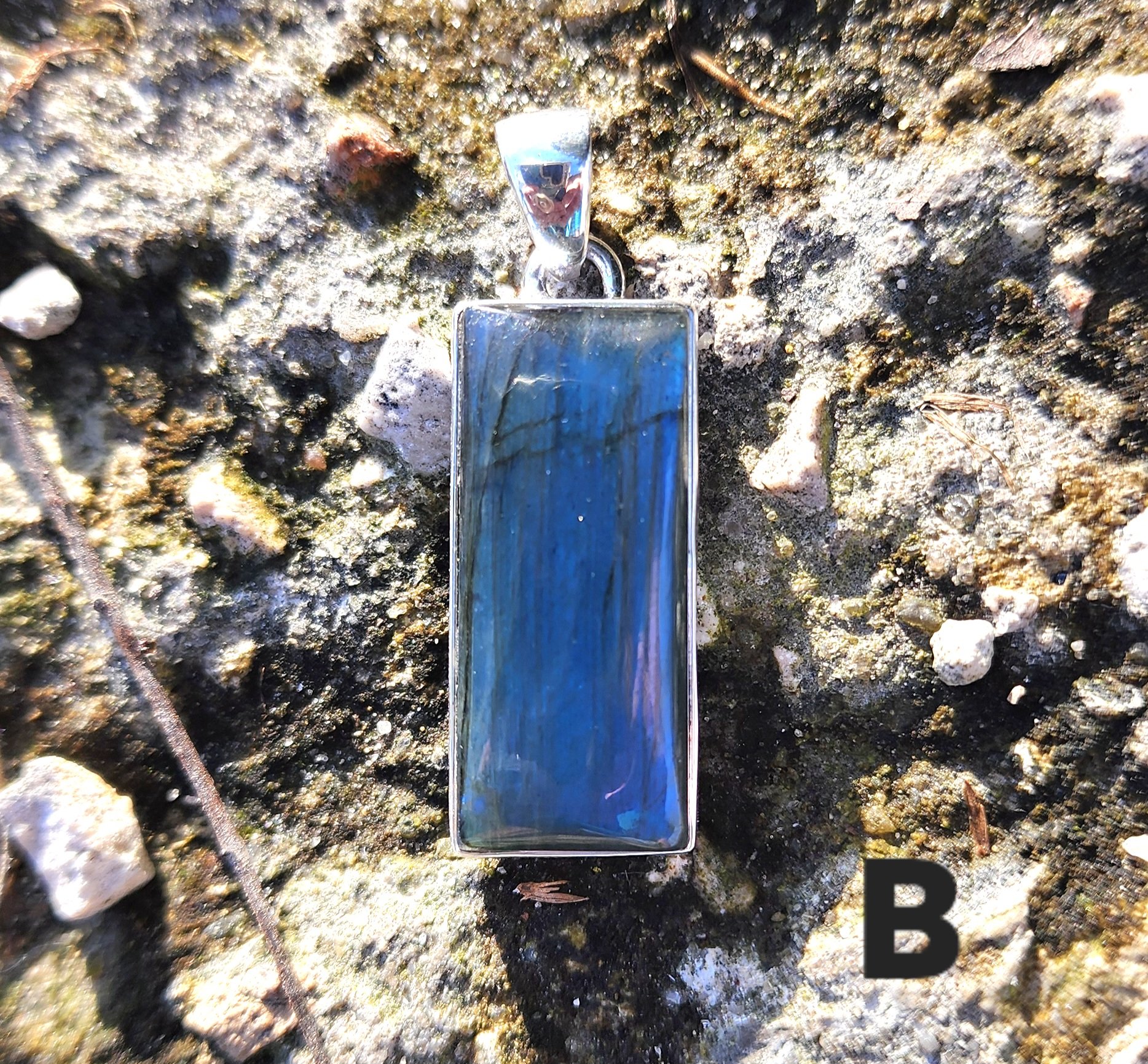 Blue Fire Labradorite Pendants