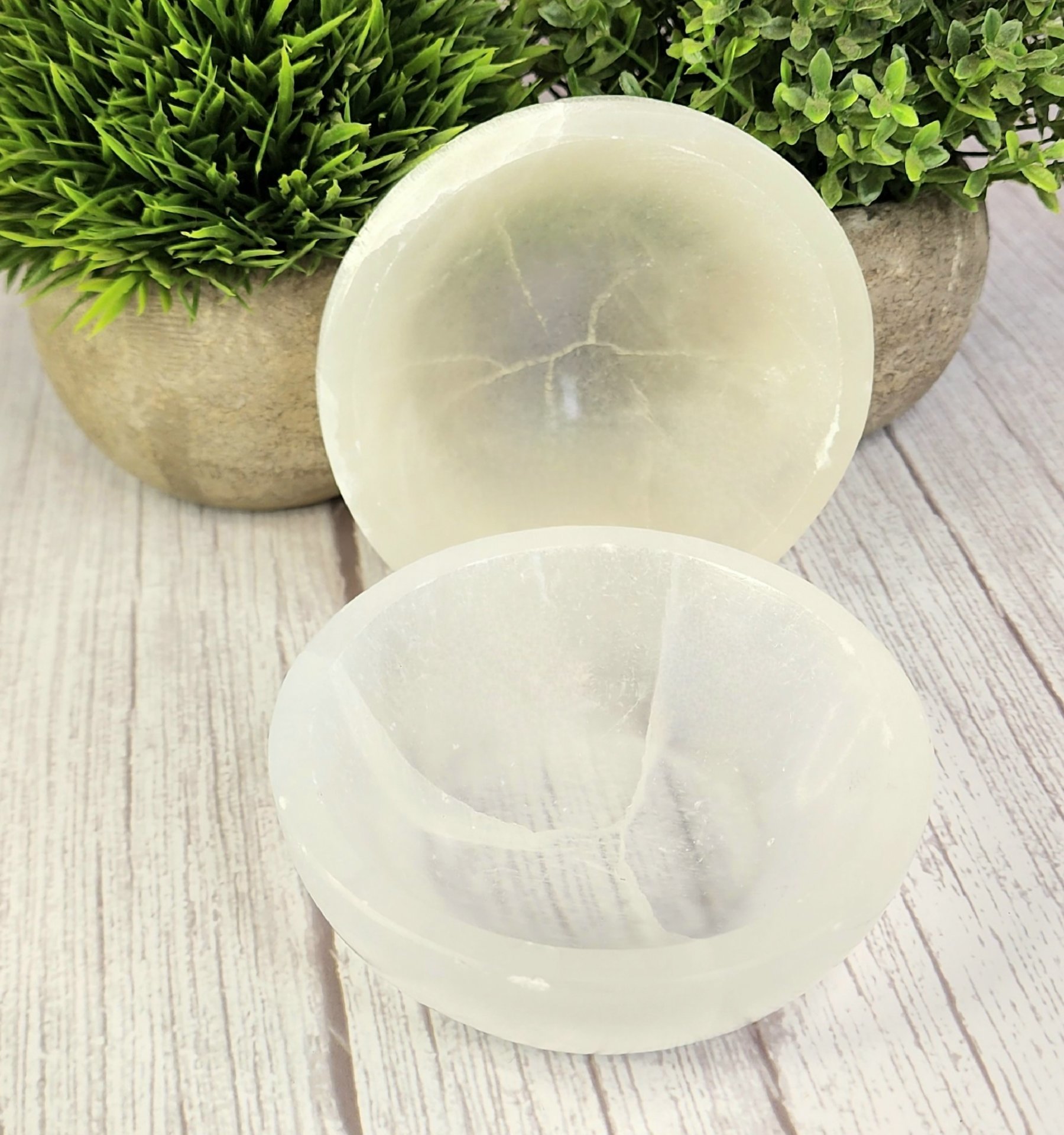 Selenite Bowls 4in