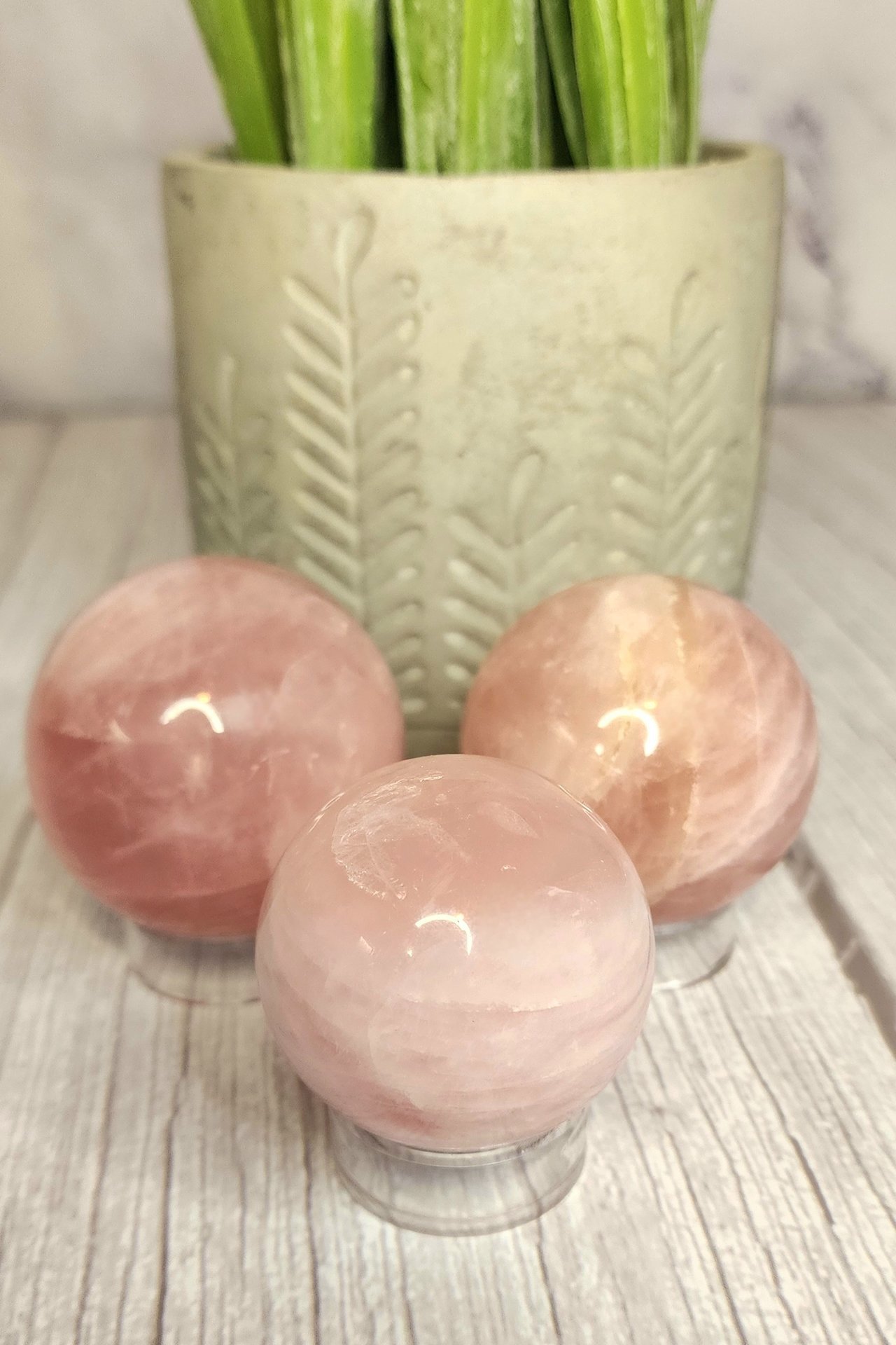 Rose Quartz Spheres