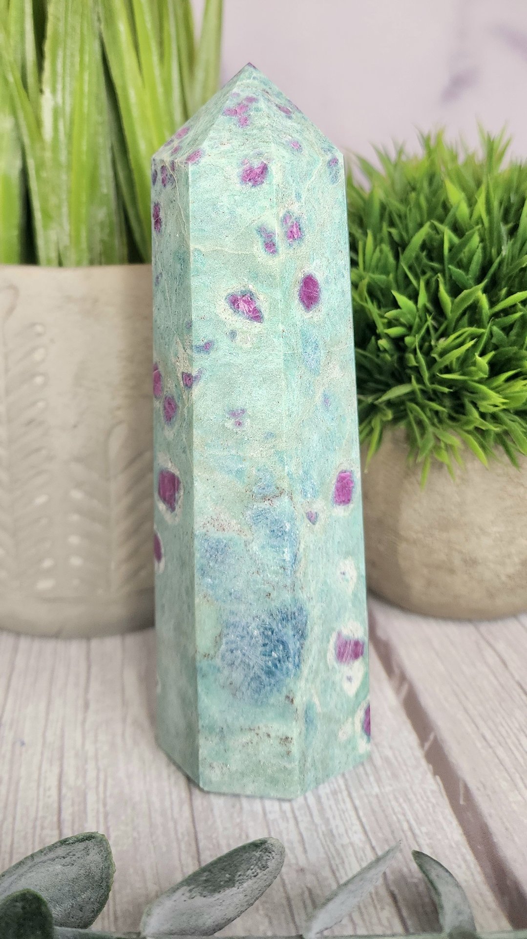 Ruby in Fuchsite Tower #6