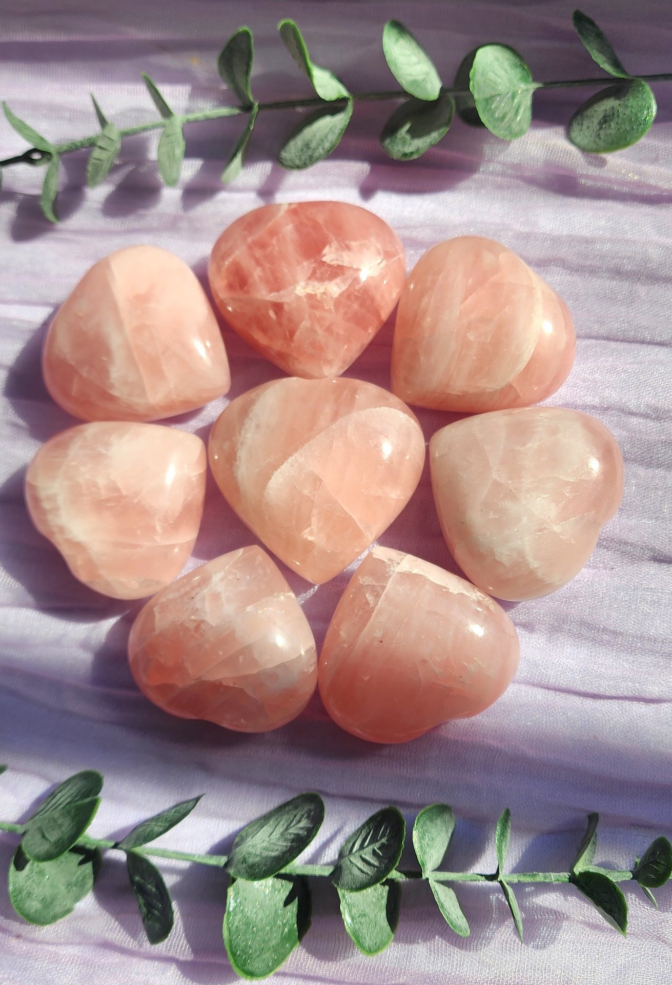 Rose Quartz Hearts