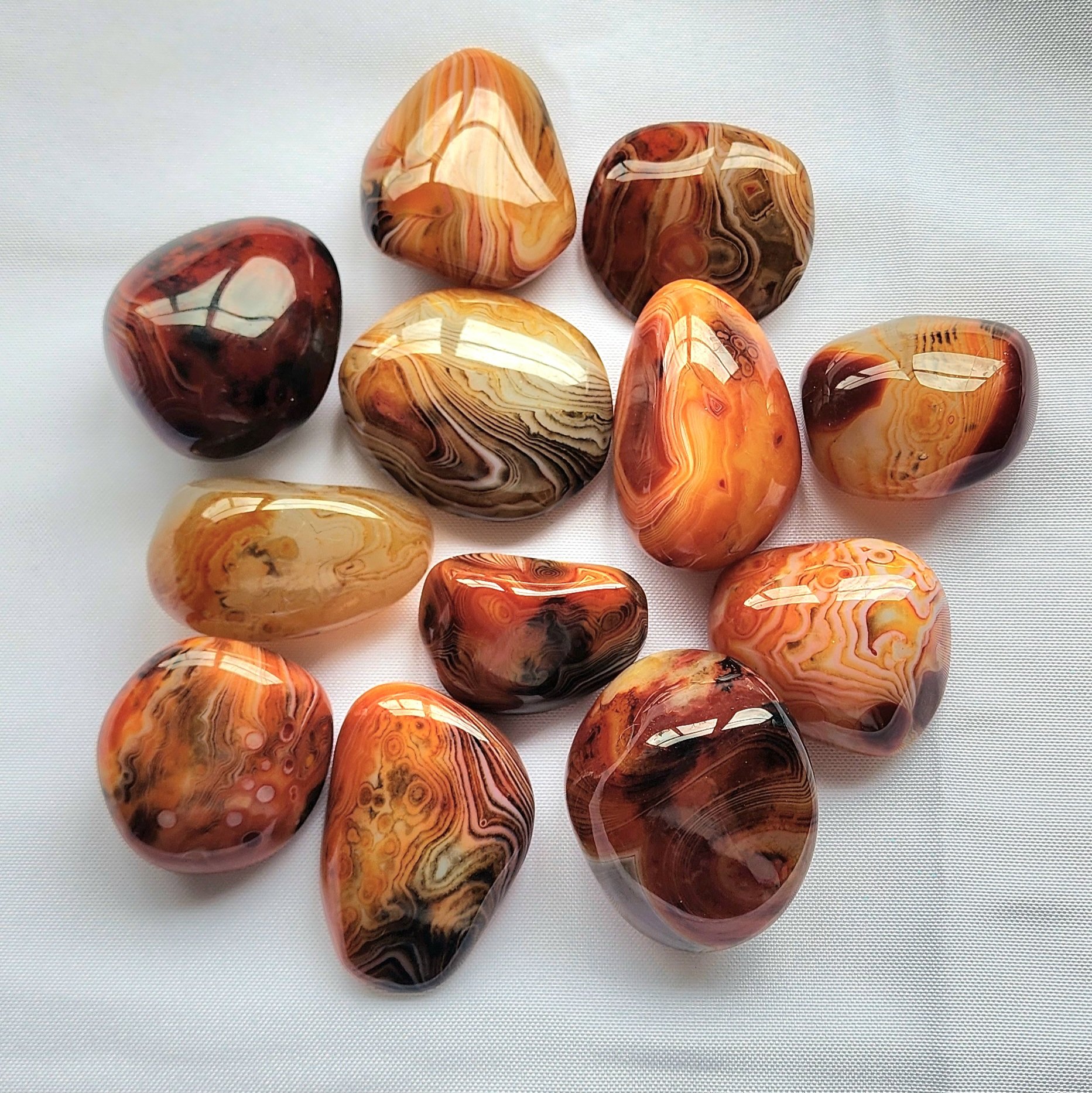 Sardonyx Palm Stones