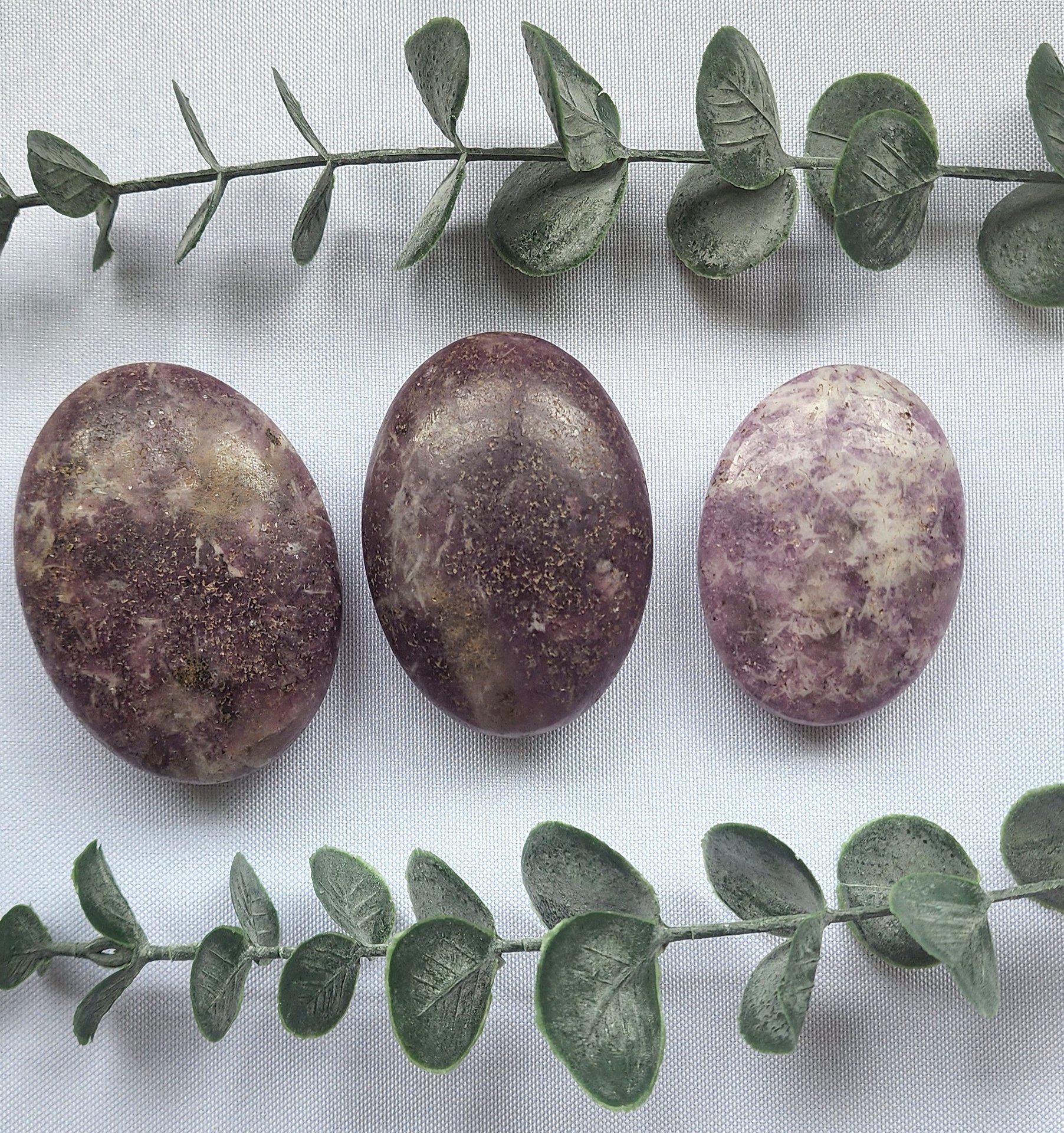 Lepidolite Palm Stones