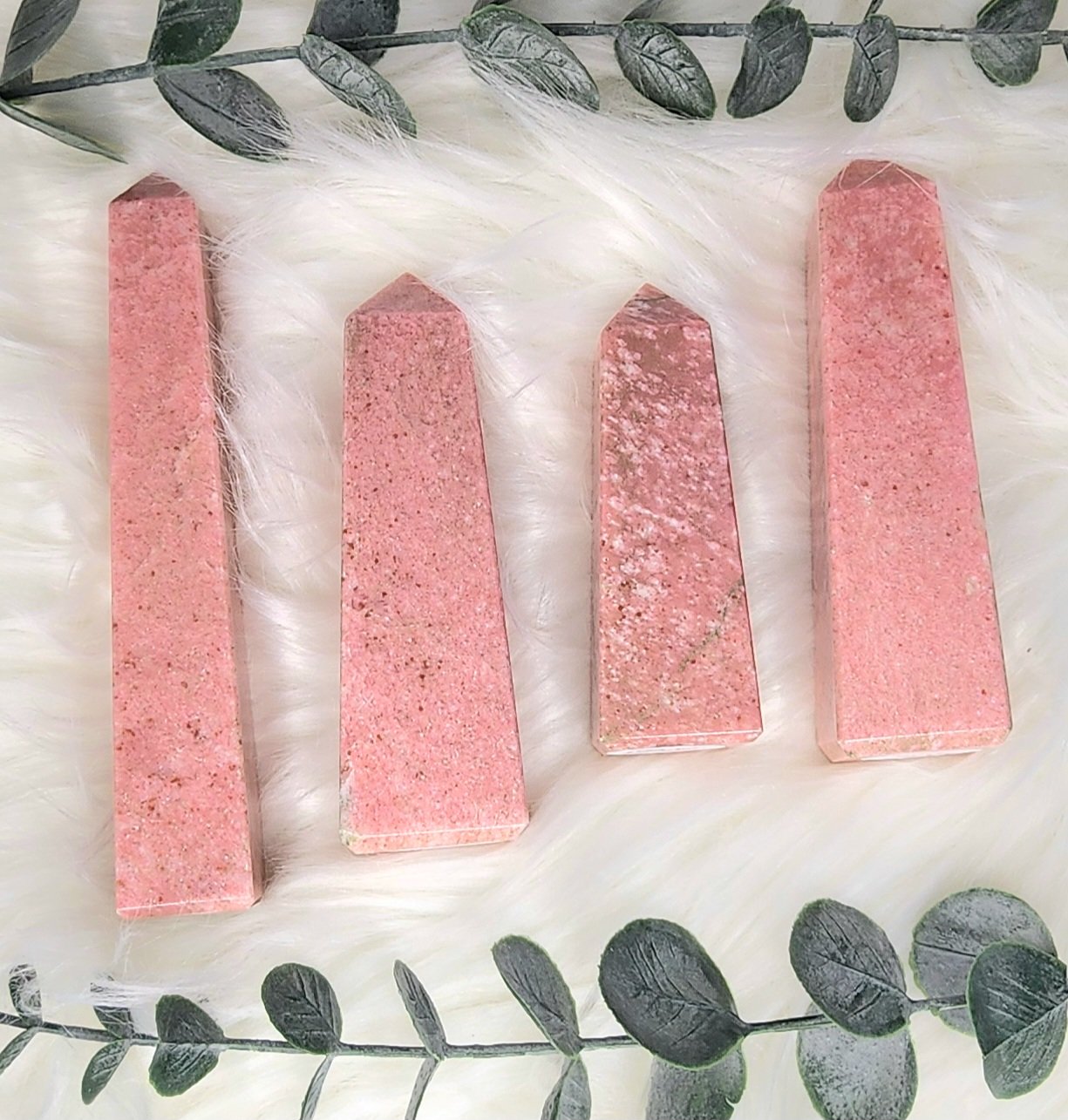 Rare Thulite Towers
