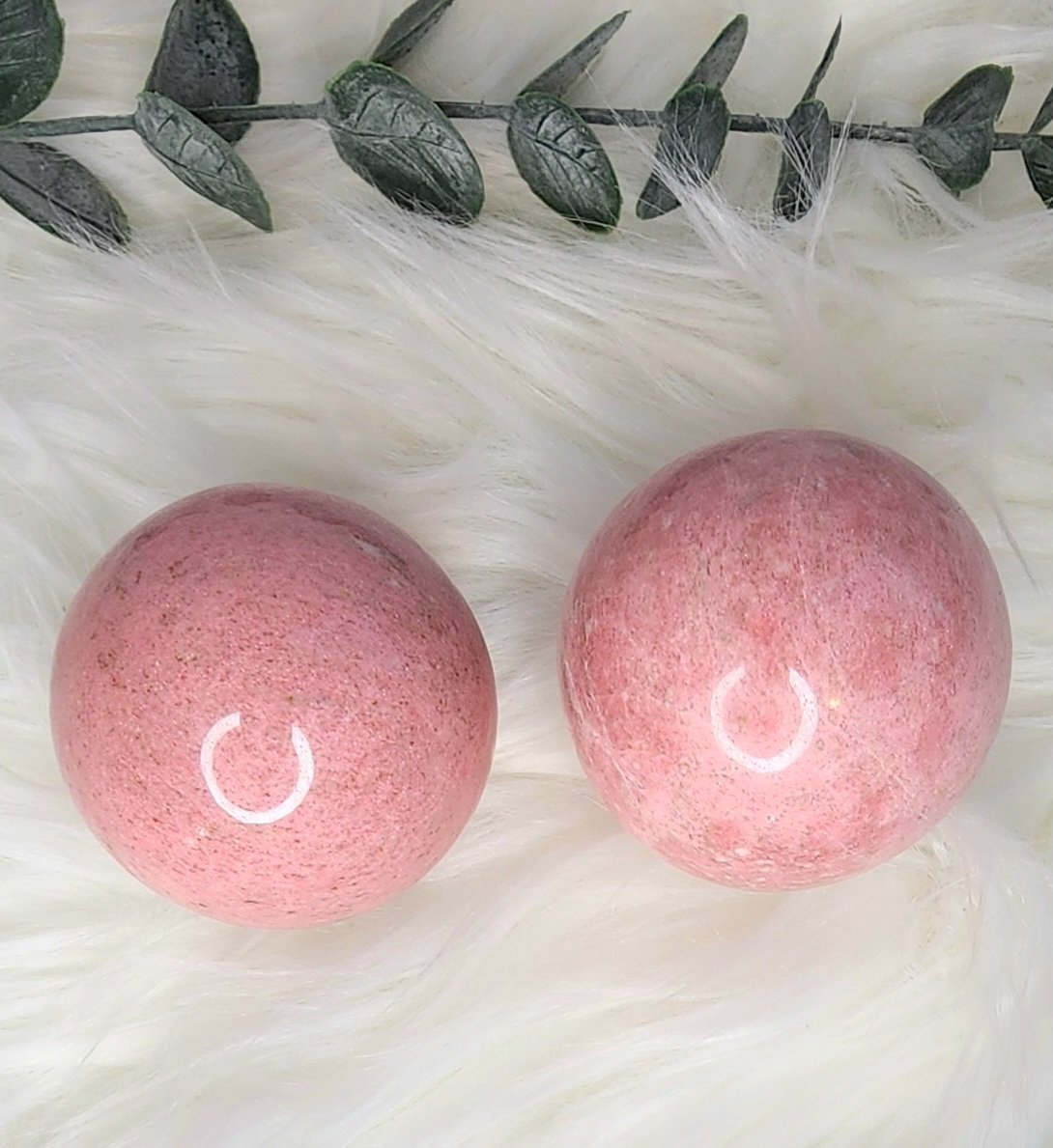 Rare Pink Thulite Spheres