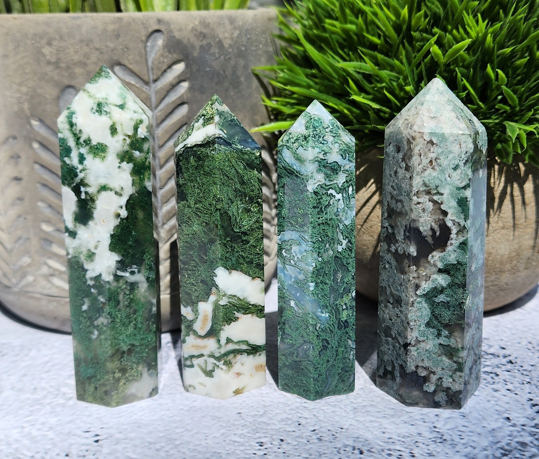 Moss Agate Towers