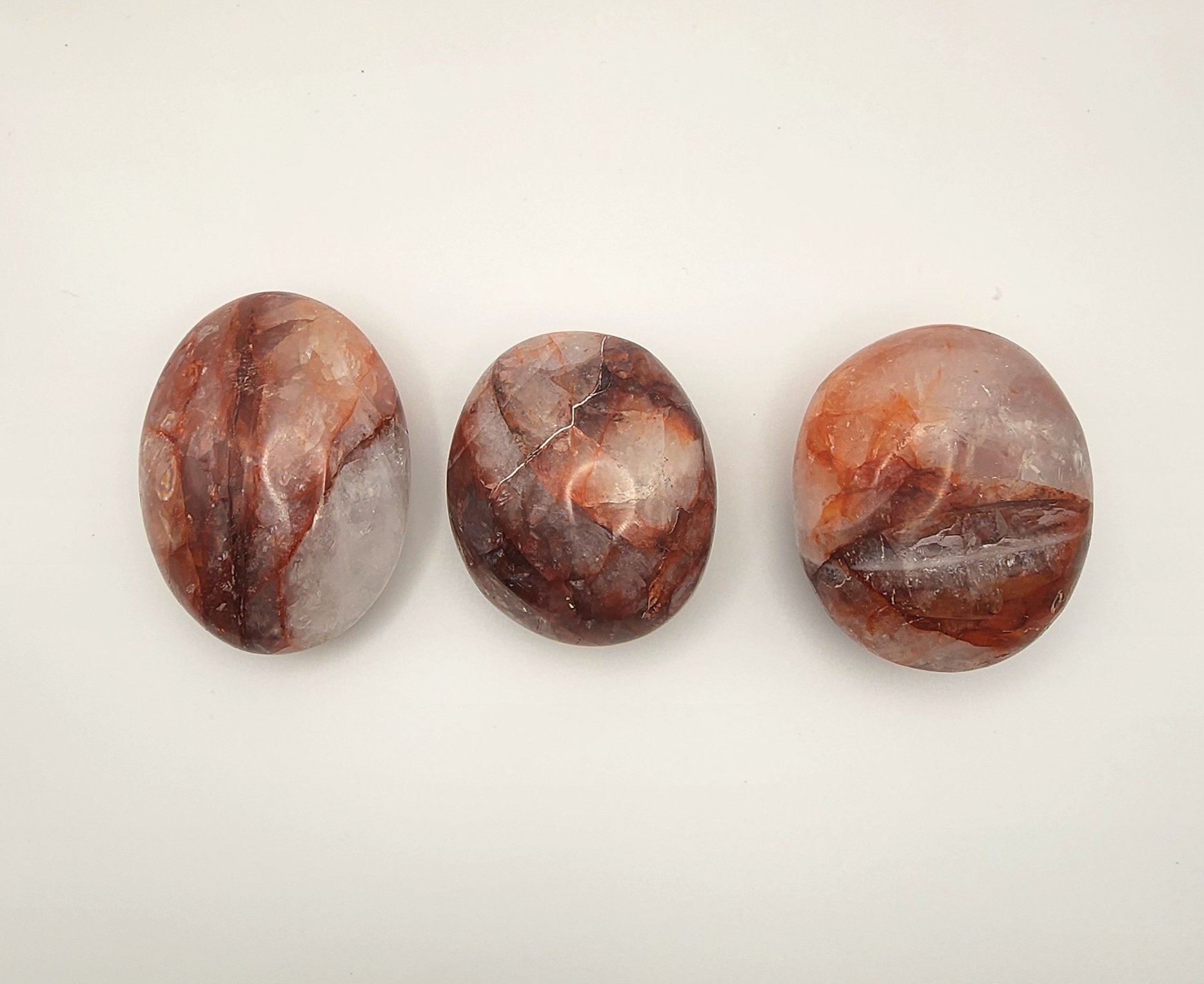 Fire Quartz Palm Stones