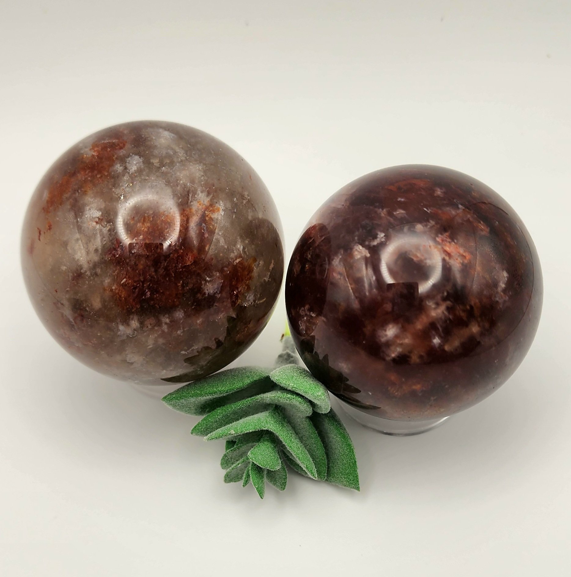 Fire Quartz/Garden Quartz Spheres