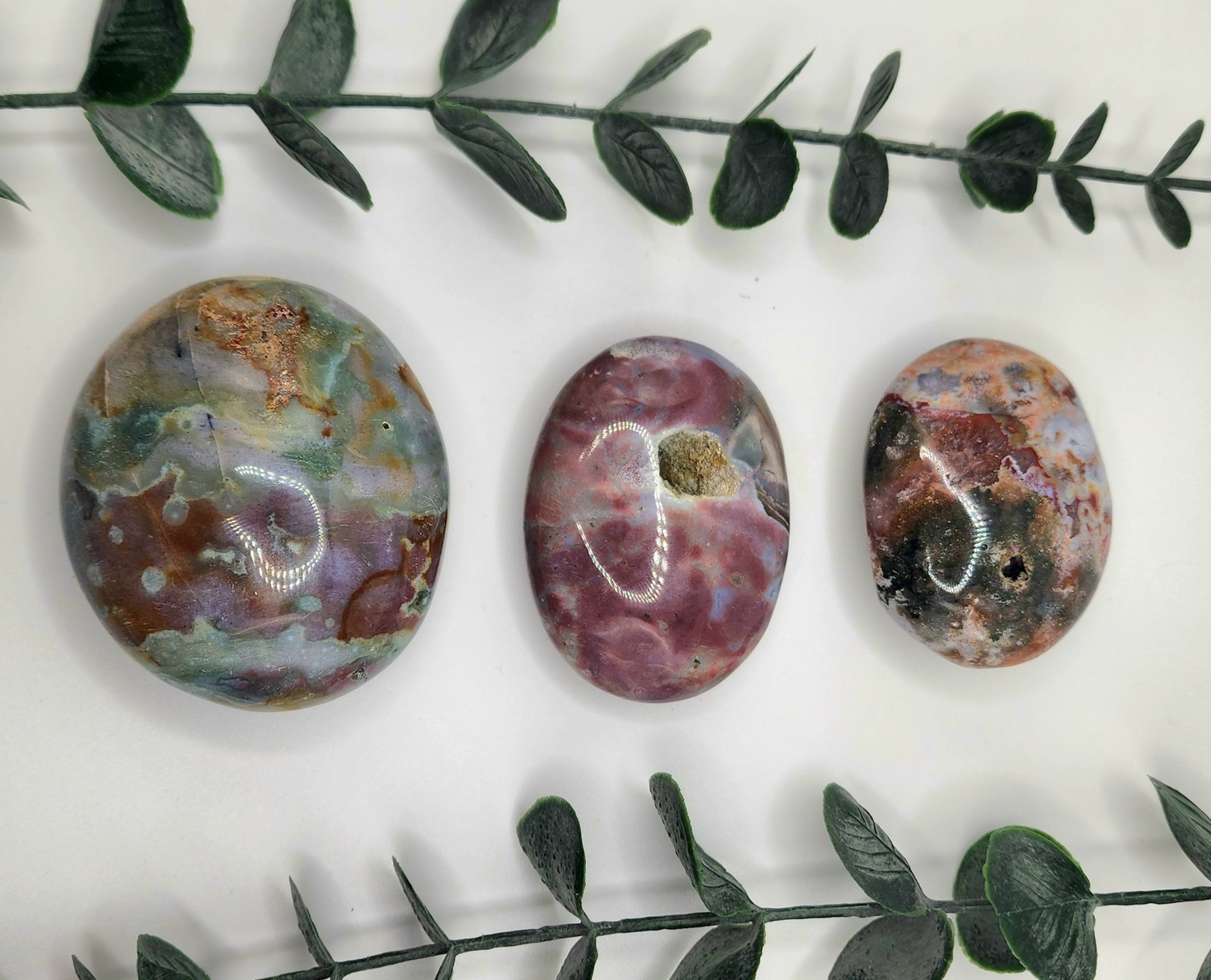 Sea Jasper Palm Stones