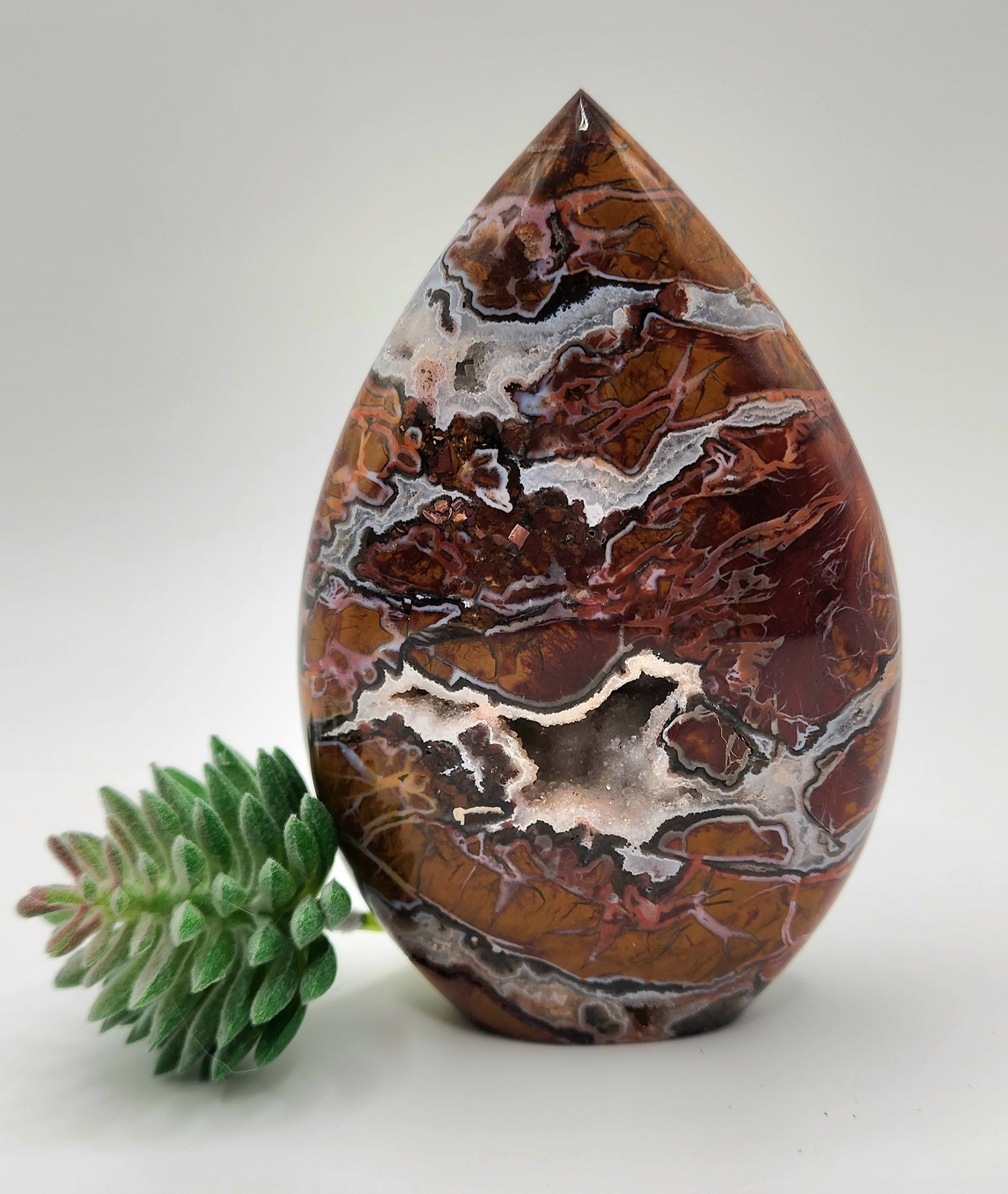 Druzy Brecciated Jasper Flame #4