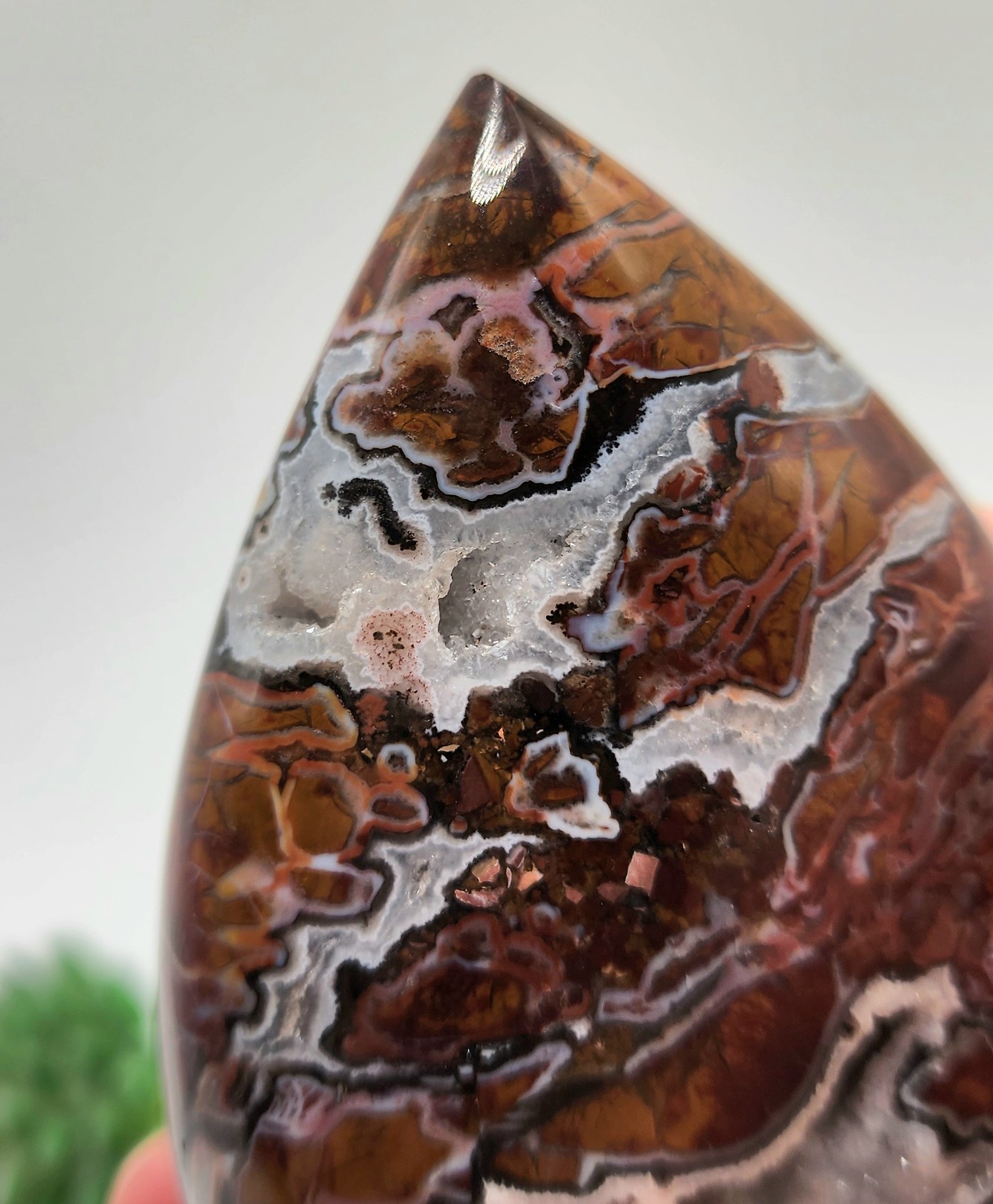 Druzy Brecciated Jasper Flame #4
