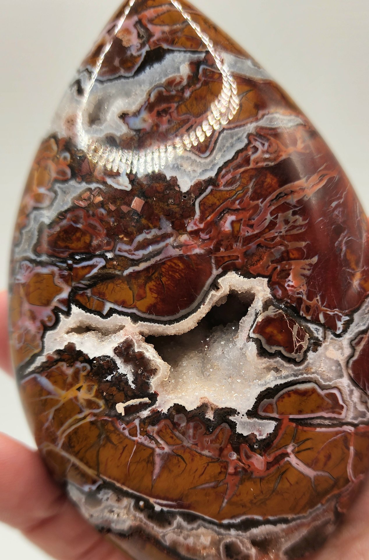 Druzy Brecciated Jasper Flame #4