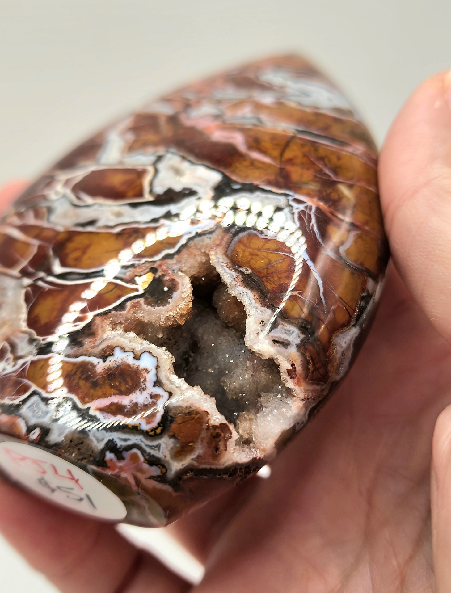 Druzy Brecciated Jasper Flame #4