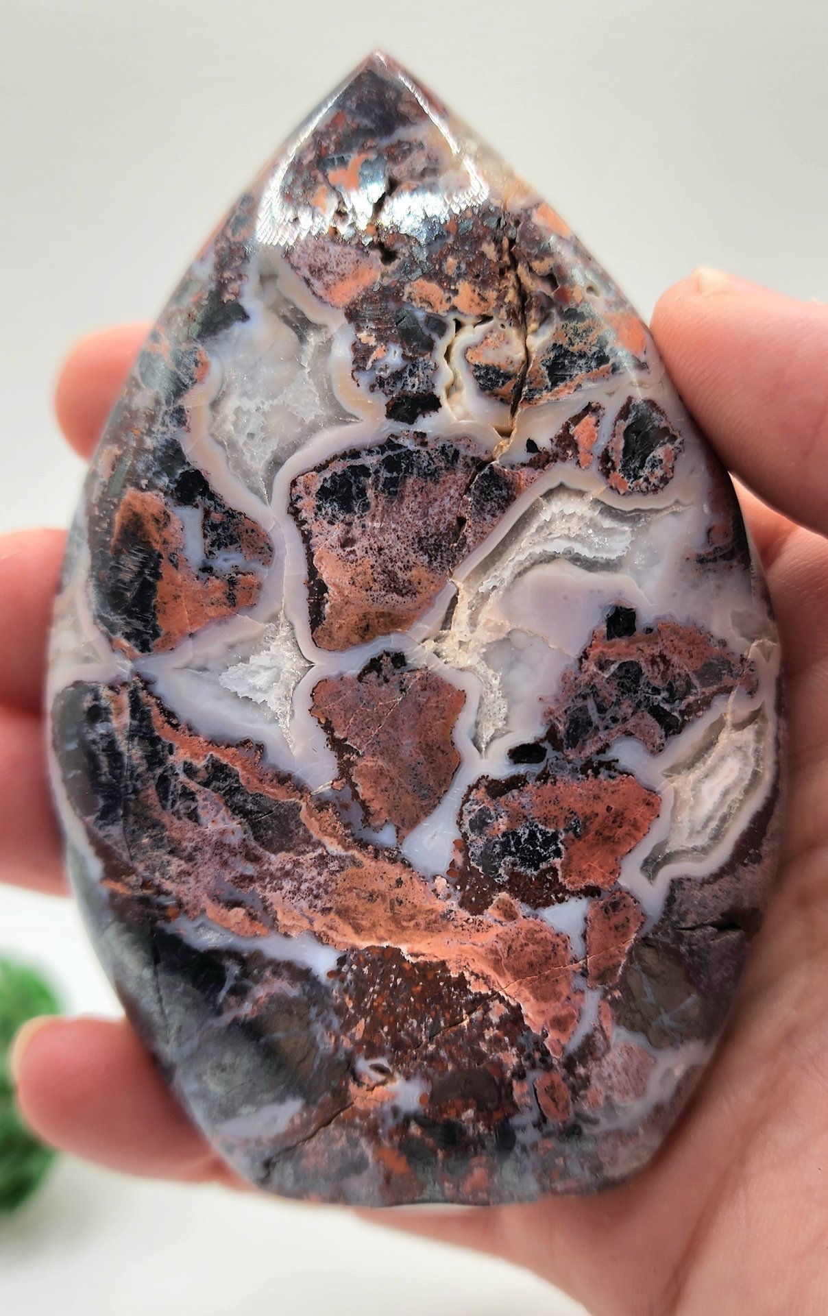 Druzy Brecciated Jasper Flame #1