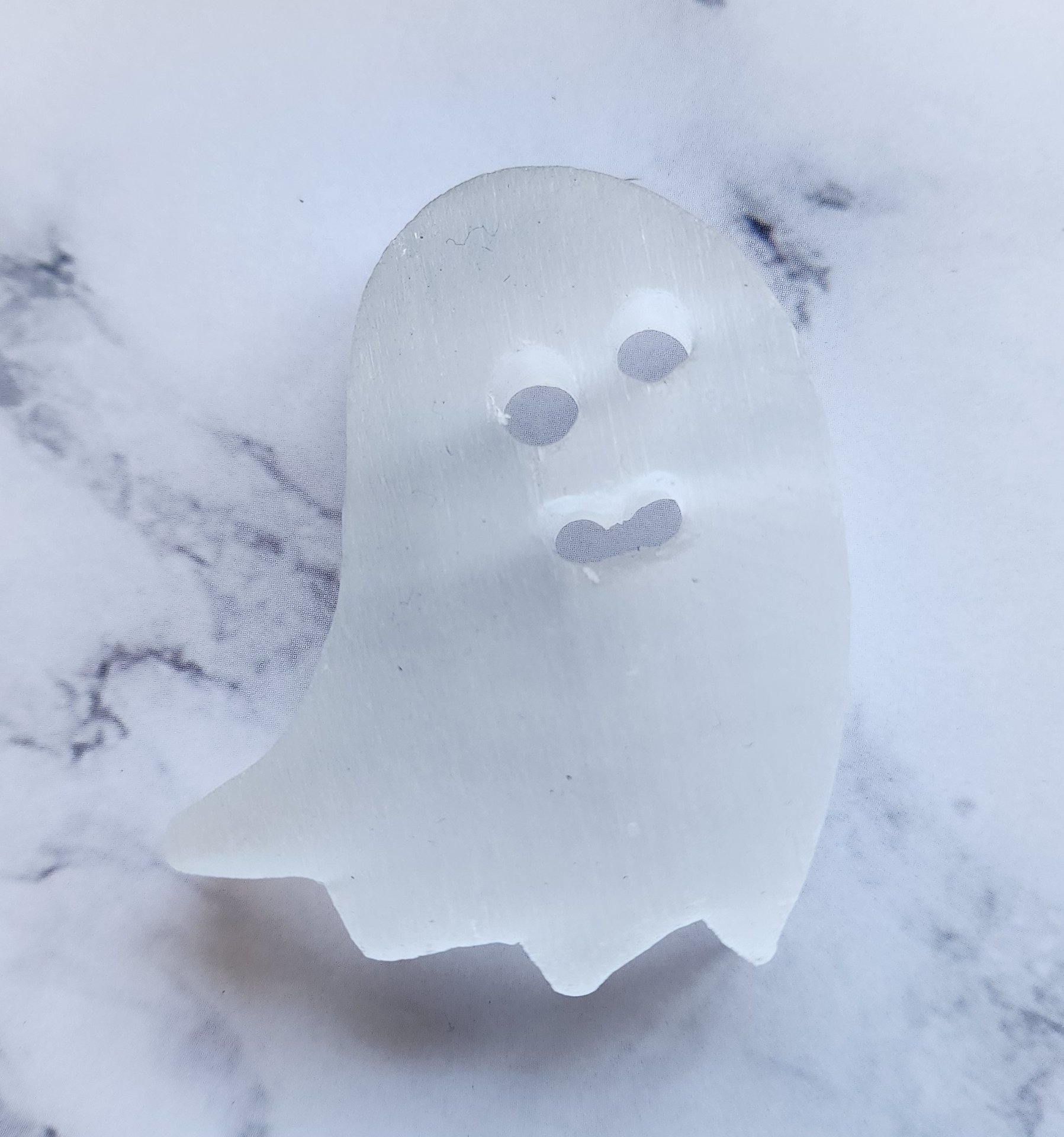 Selenite Ghost Carving 