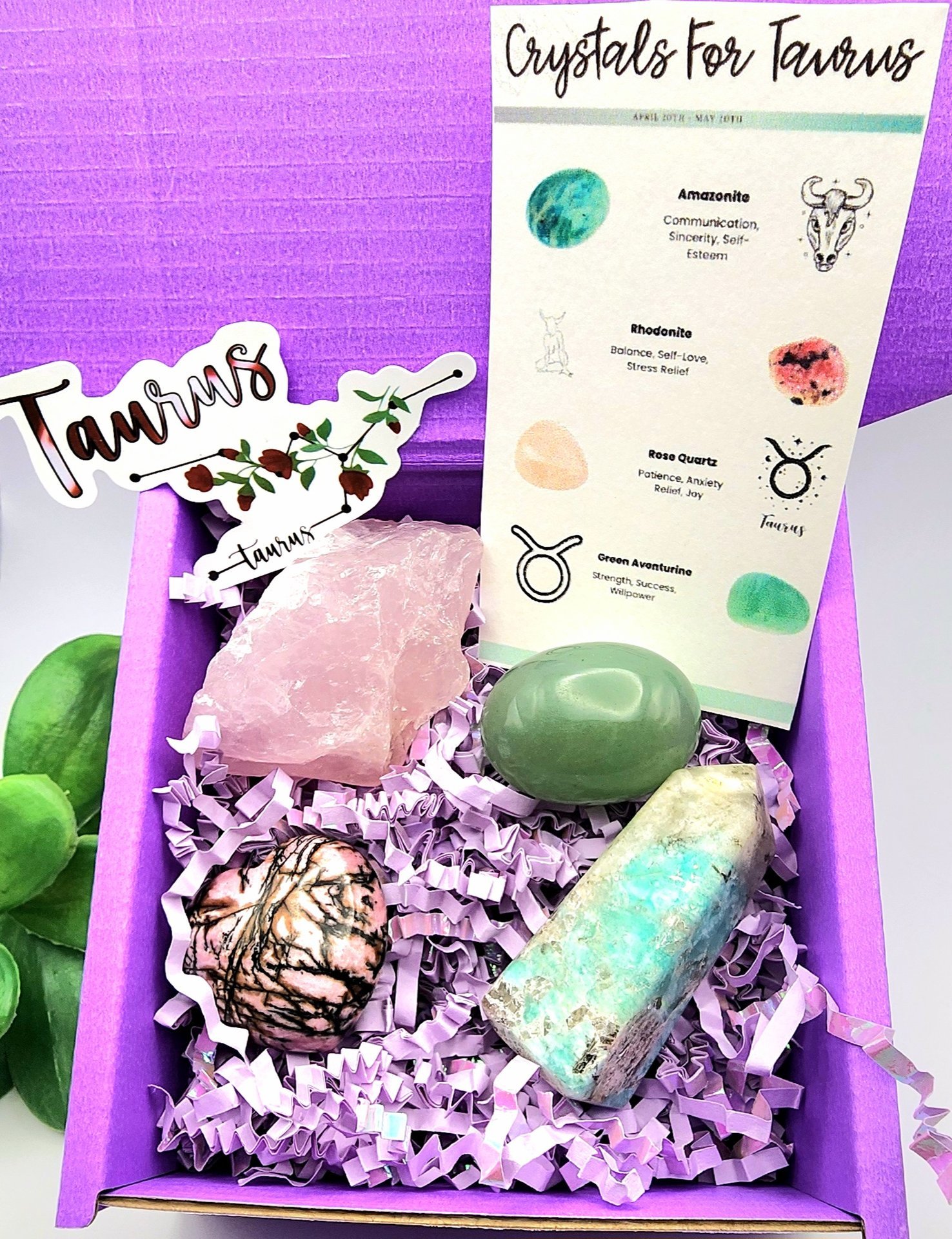 Taurus Zodiac Crystal Bundle
