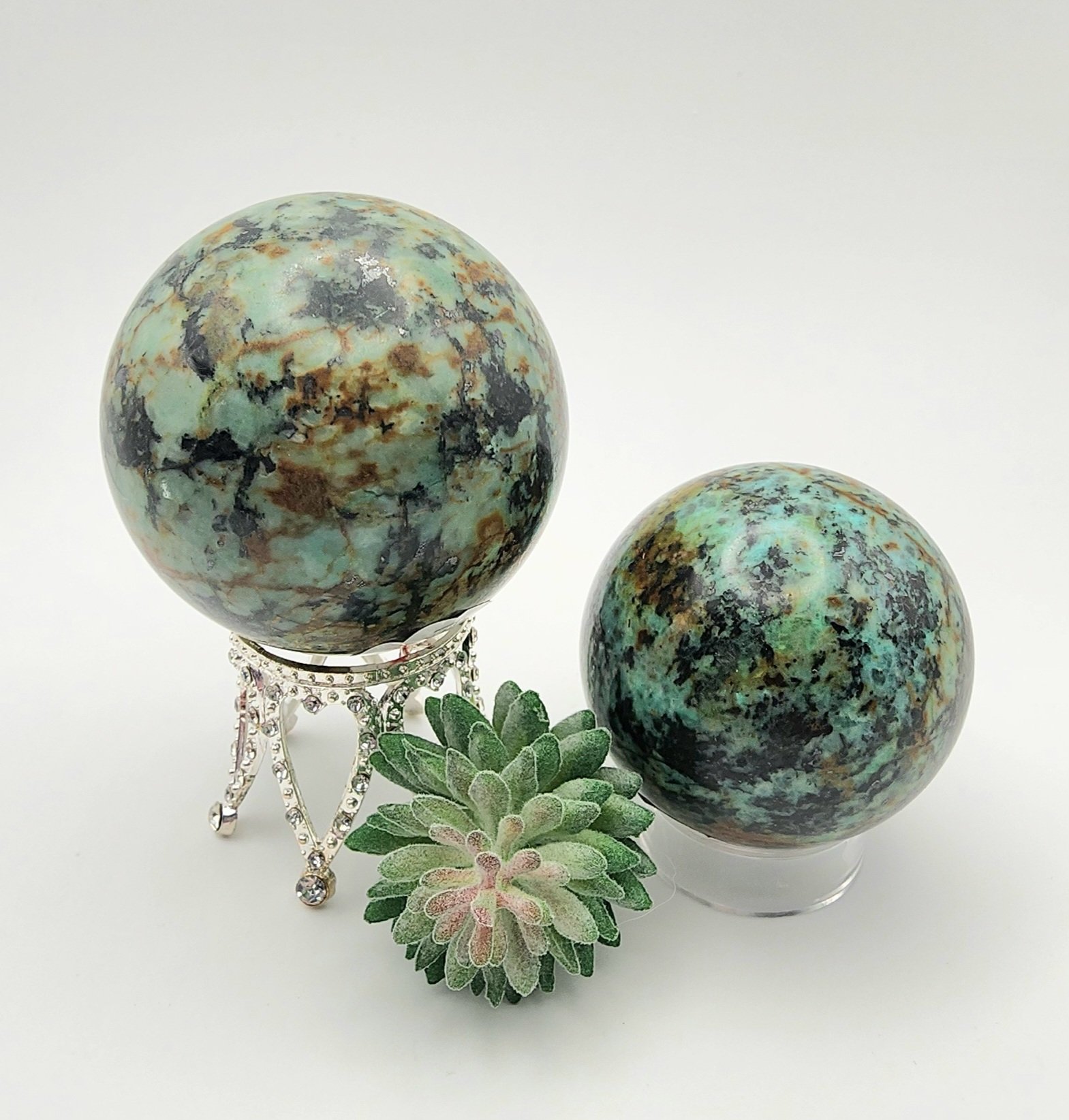 Chinese Turquoise Spheres