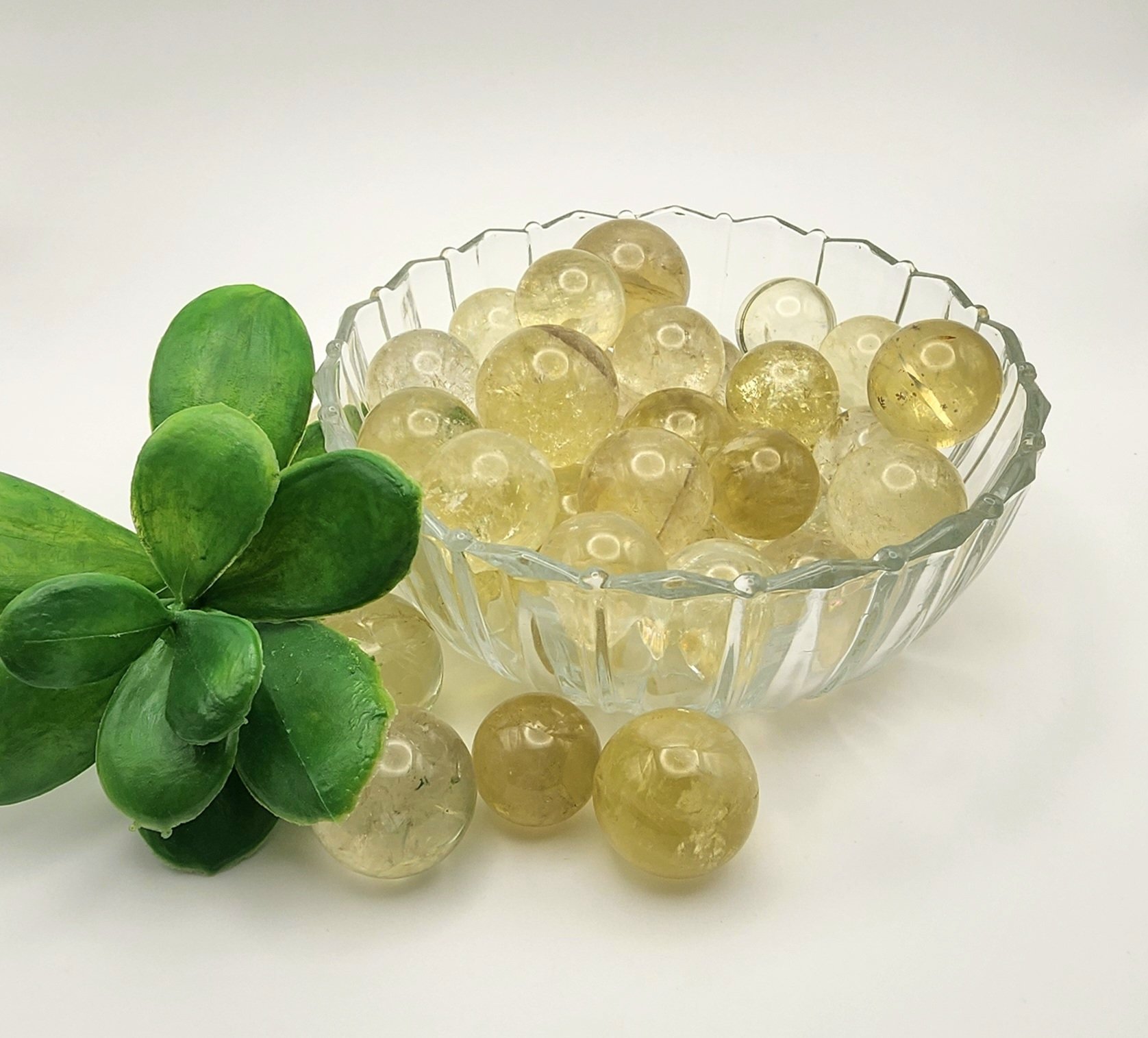 Natural Citrine Mini Spheres