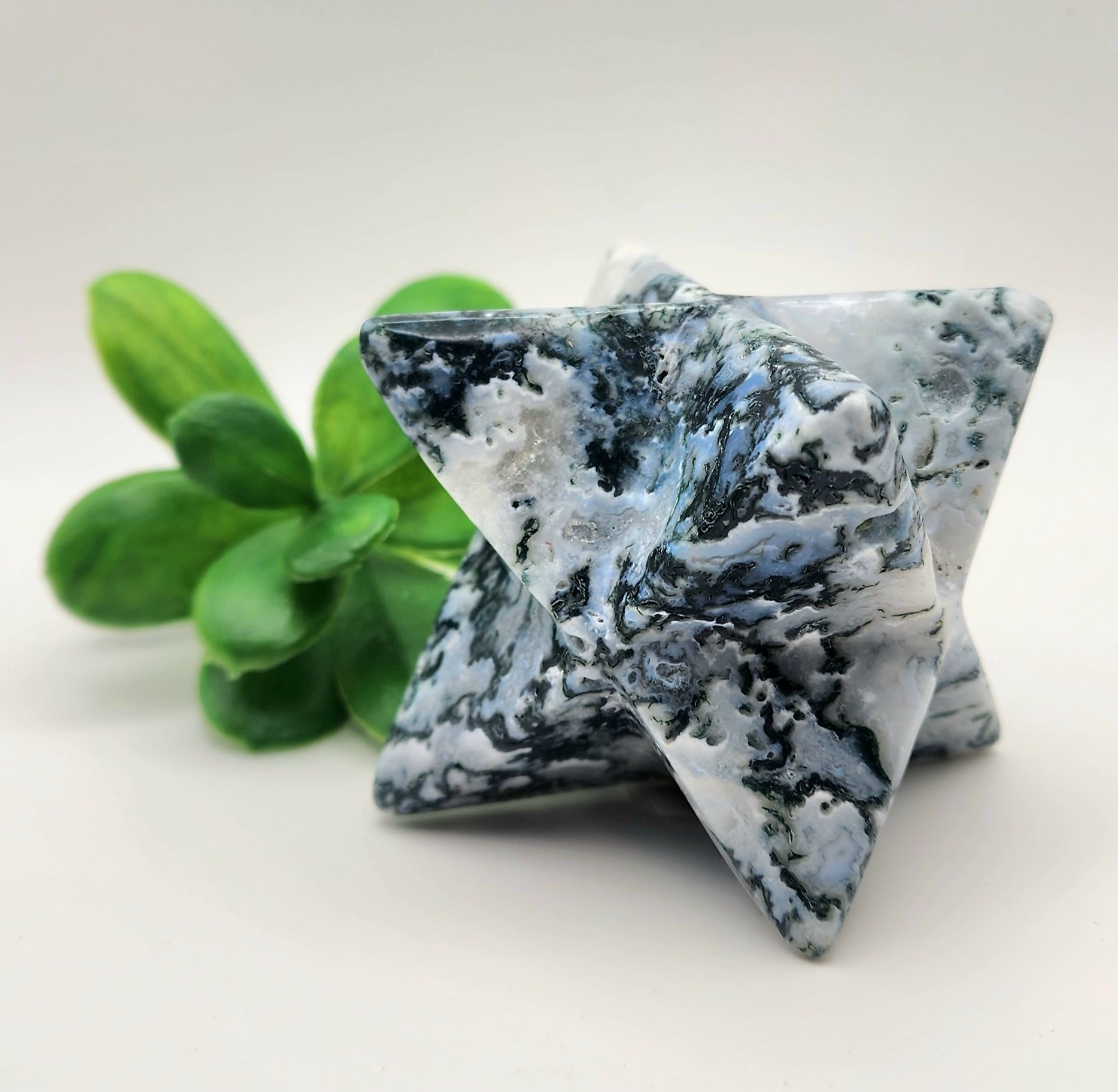 Moss Agate Merkaba #1