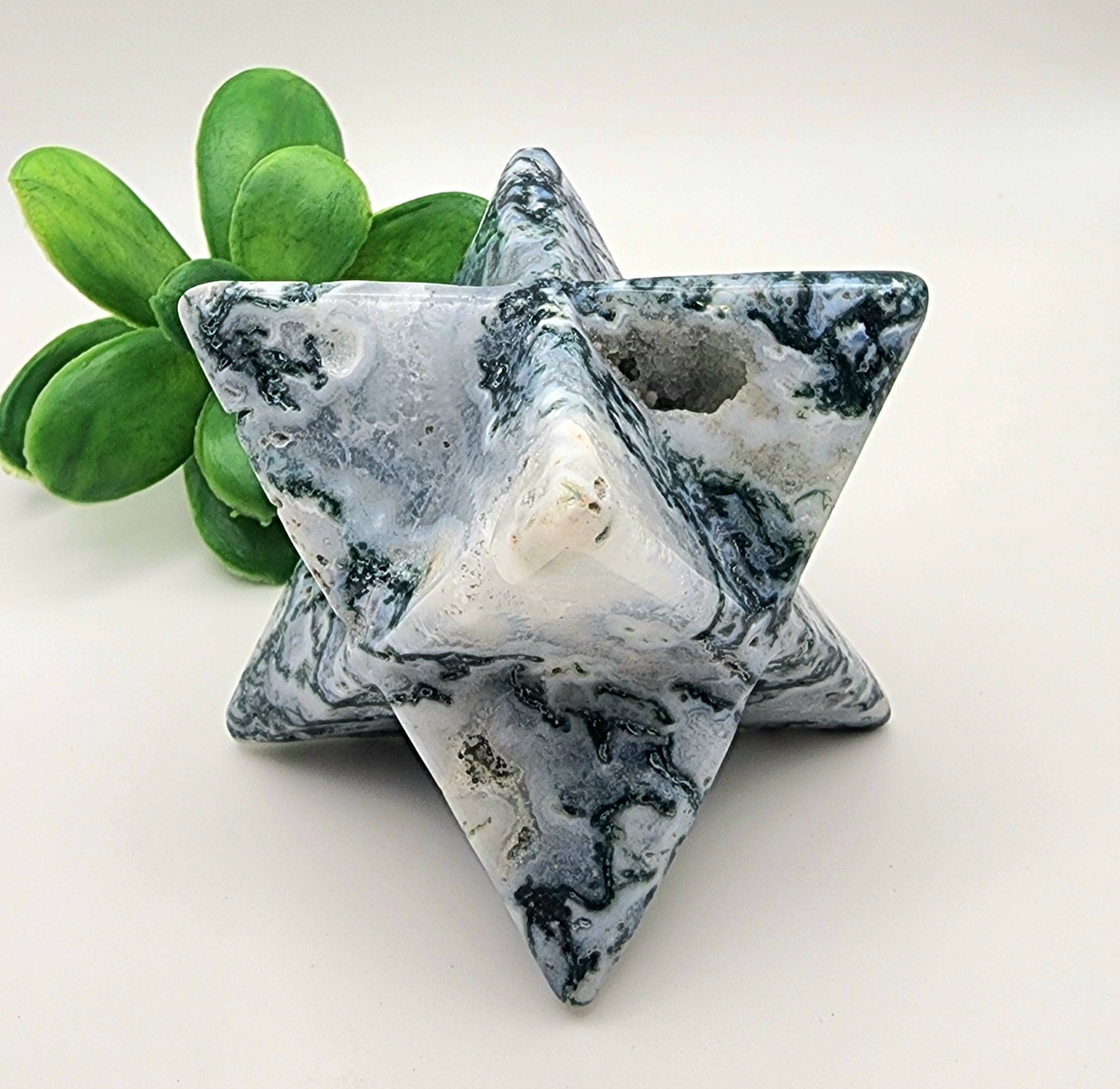 Moss Agate Merkaba #1