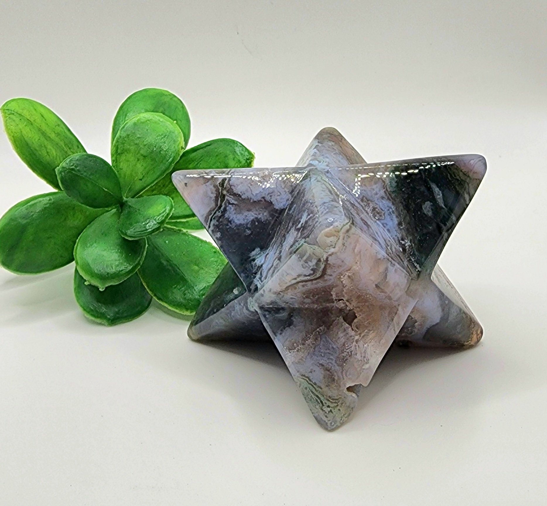 Moss Agate Merkaba #2