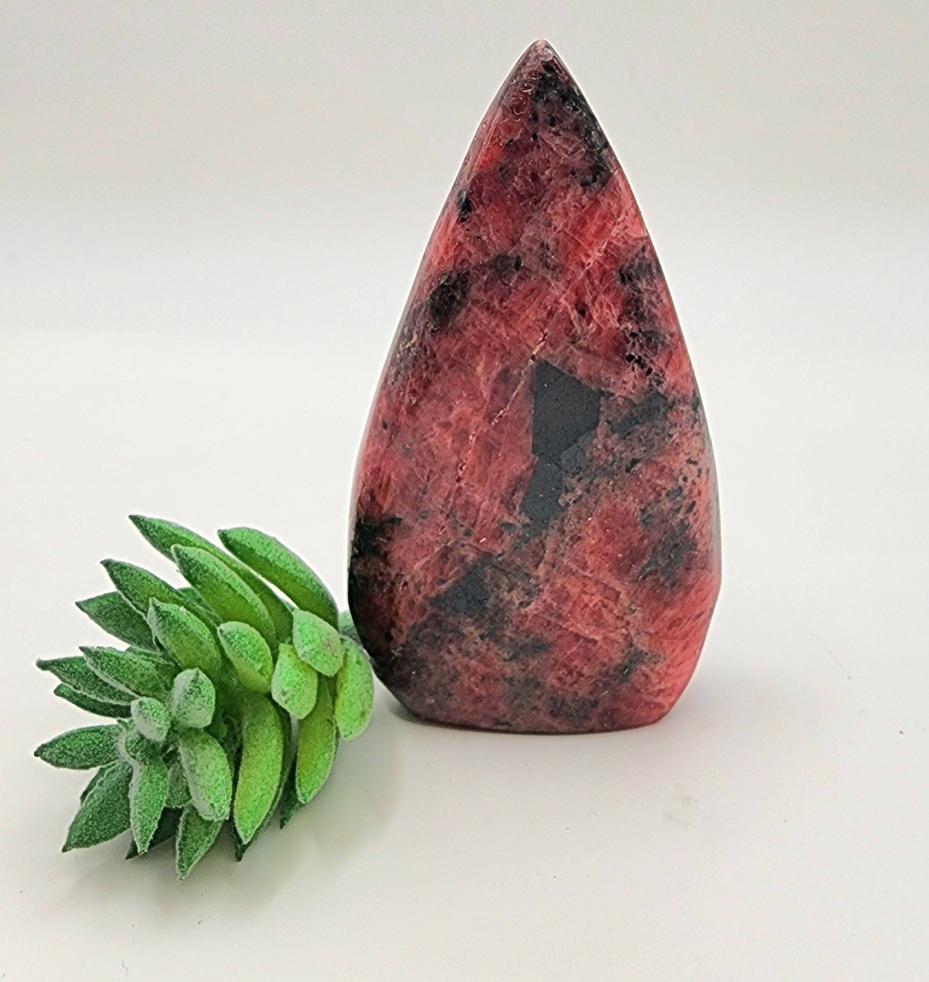 Rhodonite Tear Drop Ornament