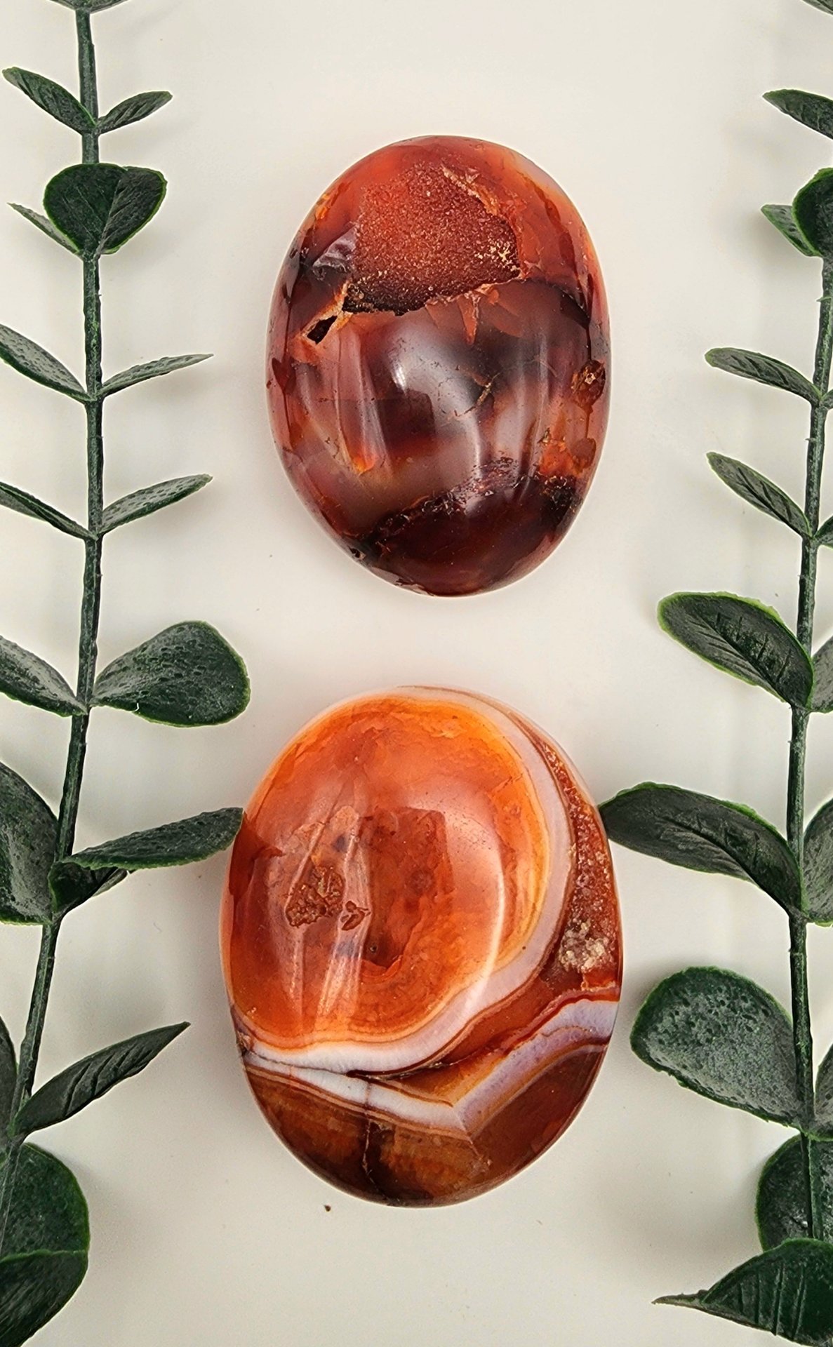 Carnelian Palm Stones