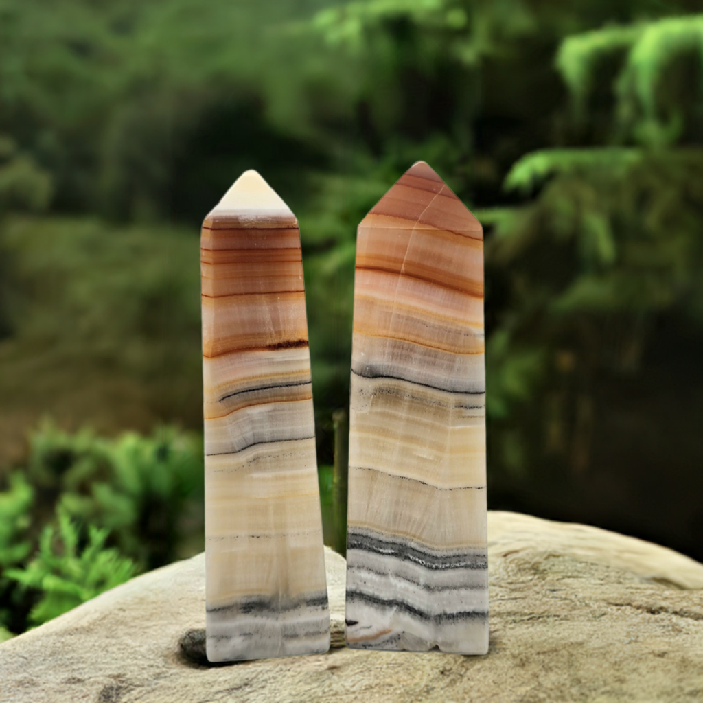 Banded Calcite Towers