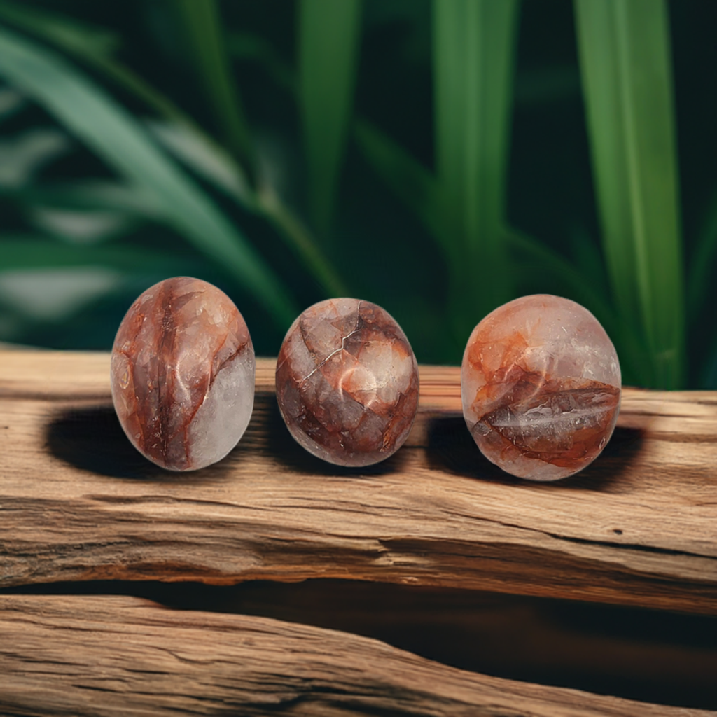Fire Quartz Palm Stones