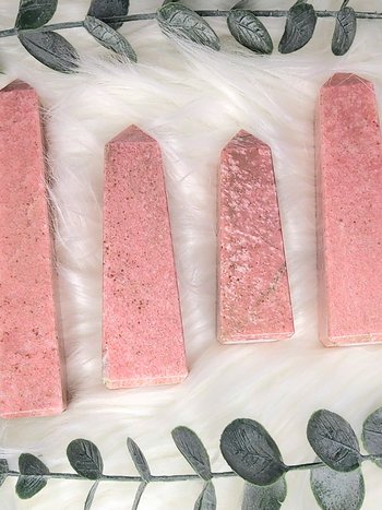 Rare Thulite Towers
