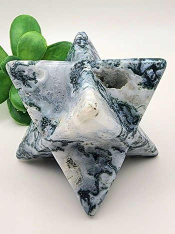 Moss Agate Merkaba #1