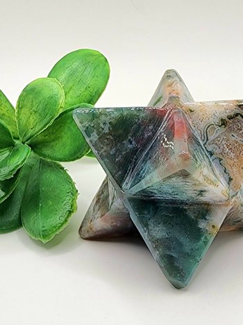 Moss Agate Merkaba #3