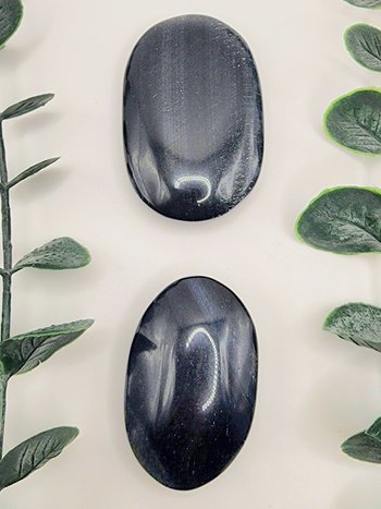 Blue Tiger's Eye Palm Stones