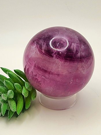 Purple Fluorite Sphere