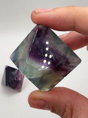 Rainbow Fluorite Octahedron #3